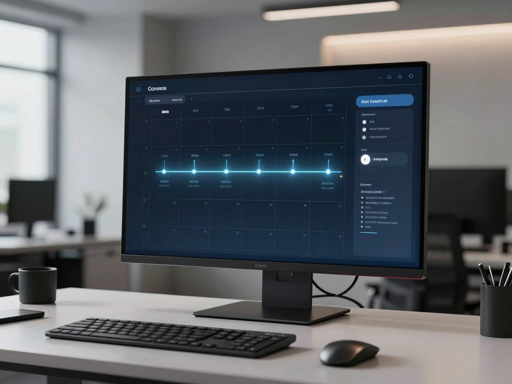 Luxury calendar management visualization